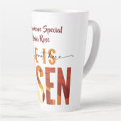 He Is Risen Personalised Text Latte Mug Mok (Rechterhoek)