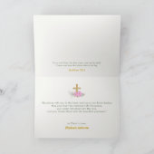 He Is Risen Personalized Christian Sweet Botanical Kaart (Binnen)