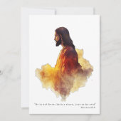 He Is Risen Religious Catholic Easter Non Photo Feestdagenkaart (Voorkant)