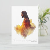 He Is Risen Religious Catholic Easter Non Photo Feestdagenkaart (Staand voorkant)