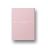 He Is Risen – Soft Pink Easter Faith Wall Art Poster