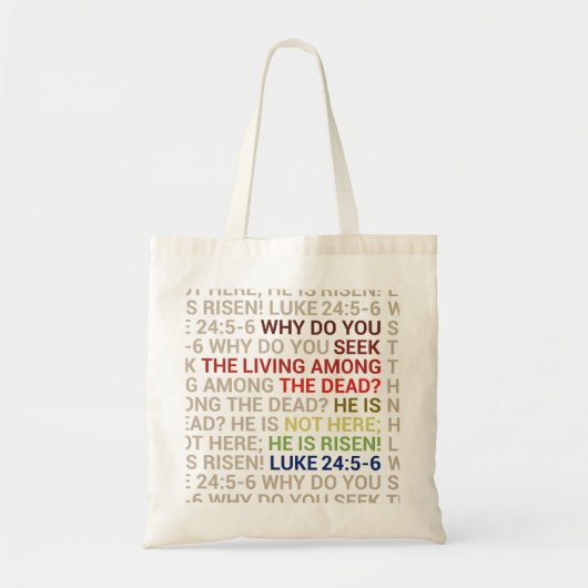 He is Risen Tote Bag (Voorkant)