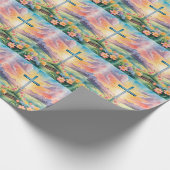 He is Risen, Watercolor Art Cadeaupapier (Hoek)