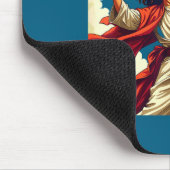 He Is Rizzin Jesus Meme Quote Shirt Funny Volleyba Muismat (Hoek)