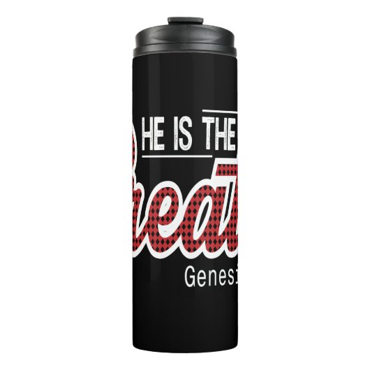 He Is The Creator Genesis 1:1 Thermosbeker (Voorkant)