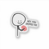 Hé, je bent dit brein verloren sticker (Voorkant)