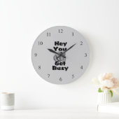 Hé, je krijgt een bezige wandklok (Huis)