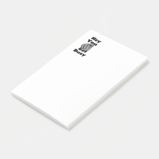 Hé, je krijgt het druk post-it® notes (Schuin)