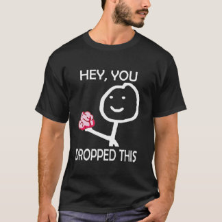 Hé, je liet deze grappige Stickman met hersens Stu T-shirt