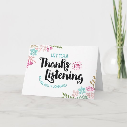 Hé, jij! Bedankt om te luisteren. Je bent geweldig (Voorkant)