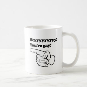 Hé, jij bent links gay koffiemok