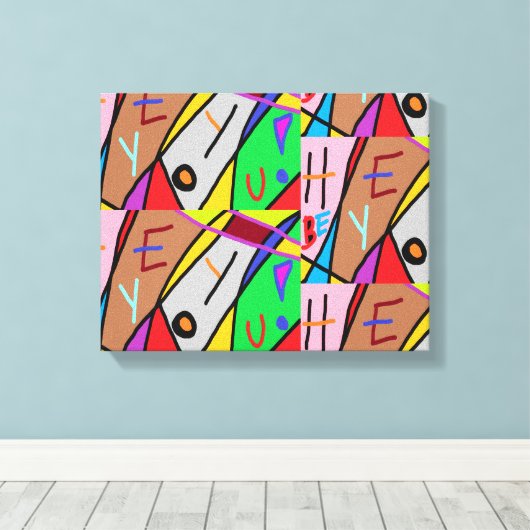 HÉ, JIJ! CANVAS AFDRUK (Insitu (Houten vloer))