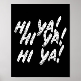 Hé! Karate Martial Arts Cadeau Voor Kinderen Jonge Poster