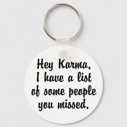 Hé Karma... Sleutelhanger (Voorkant)