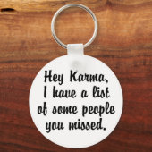 Hé Karma... Sleutelhanger (Voorkant)