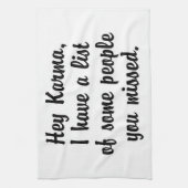 Hé Karma... Theedoek (Verticaal)