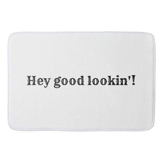 Hé, kijk goed uit. badmat (Voorkant)