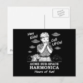 Hé Kinder! Bel UFO's! Briefkaart (Voorkant / Achterkant)