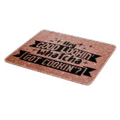 Hé knappe blik wat er in het koken is snijplank (Hoek)