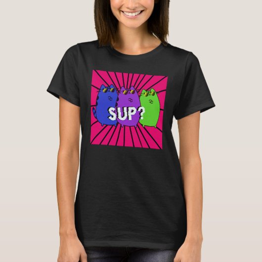 Hé koele katten t-shirt (Voorkant)