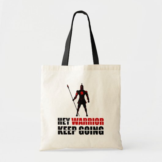 Hé krijger ga door tote bag (Voorkant)