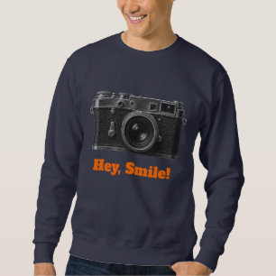 Hé, Lach! Camera T-shirt met capuchon