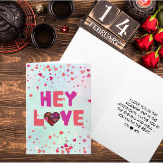 Hé liefste Valentijnsdag Feestdagen Kaart