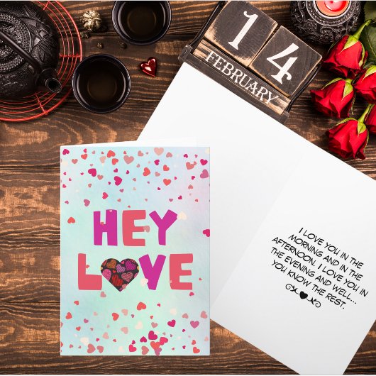 Hé liefste Valentijnsdag Feestdagen Kaart