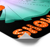 He Life Of A Showghoul Retro Halloween Show Ghosts Poster (Hoek)