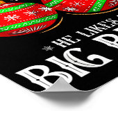 He Likes My Big Bulbs Couples Love Candy Christmas Poster (Hoek)