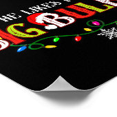 He Likes My Big Bulbs I Love His Peppermint Stick  Poster (Hoek)