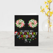 He Likes My Peppermint Candies I Like His Candy Ca Kaart (Gele Bloem)