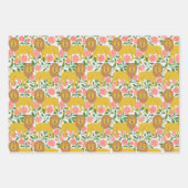 Hé, Lion! Leeuwen, Polkadots, heldere kleuren Inpakpapier Vel (Voorkant)