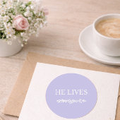 He Lives Christian Easter Sticker