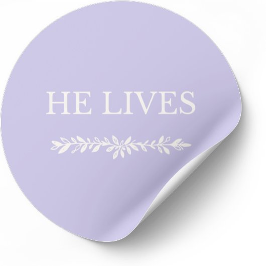 He Lives Christian Easter Sticker