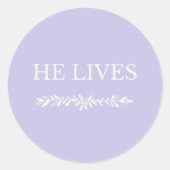 He Lives Christian Easter Sticker (Voorkant)