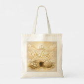 He Lives Easter Tote - Christian Easter Gift 2026 Bag (Achterkant)