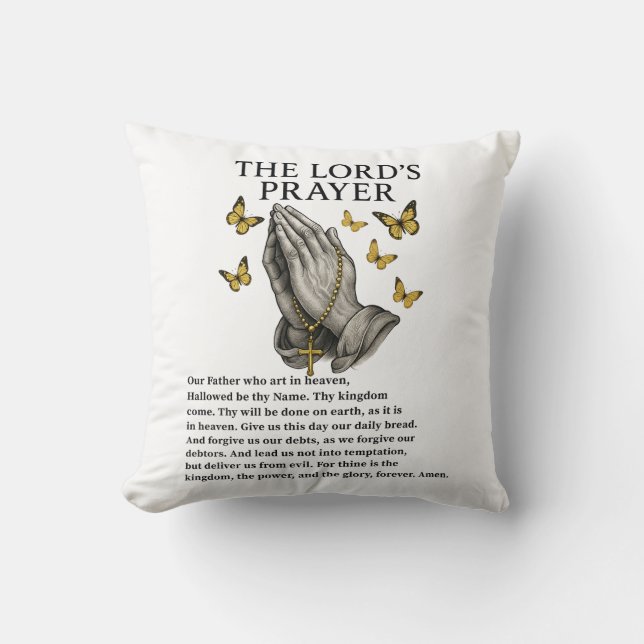 he Lord's Prayer  Kussen (Voorkant)
