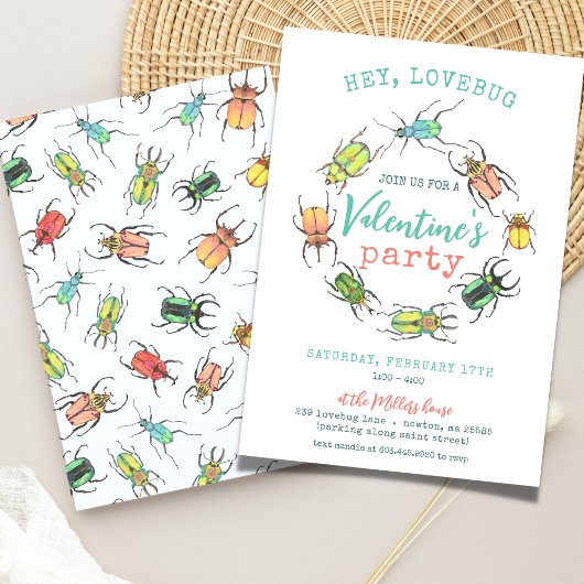 Hé Lovebug Valentijnsdagfeestje Kaart