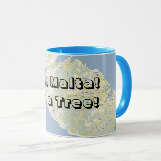 Hé, Malta! Pak een boom! Mok (Voorkant rechts)