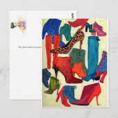 Hé Meiden, heb je een nieuw paar nodig? - illustra Briefkaart (Voorkant / Achterkant)