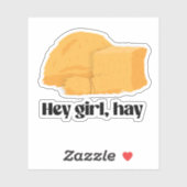 Hé meisje, hooi sticker (Vel)