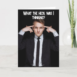 HE MESSED UP - BELATED BIRTHDAY CARD BEDANKKAART