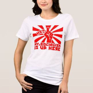 Hé! Mijn socialisme is hier Tri-Blend Shirt