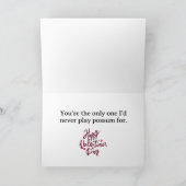 Hé, mijn Valentijn Feestdagen Kaart (Binnen)