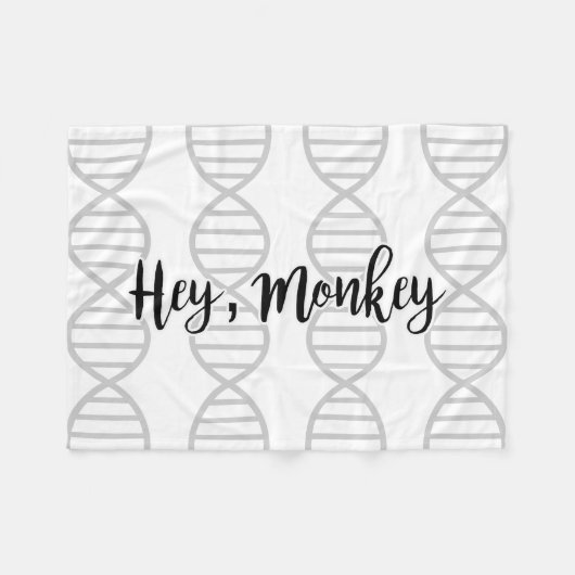 Hé Monkey, Dubbele Helix Fleece Deken (Voorkant (Horizontaal))