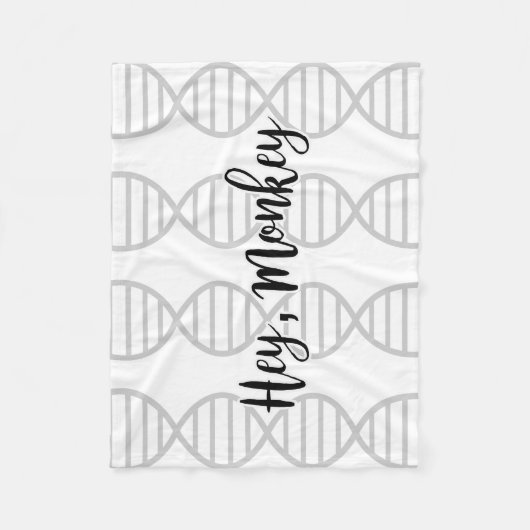 Hé Monkey, Dubbele Helix Fleece Deken (Voorkant)