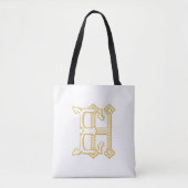 HE monogram of EH monogram canvas tas (Voorkant)