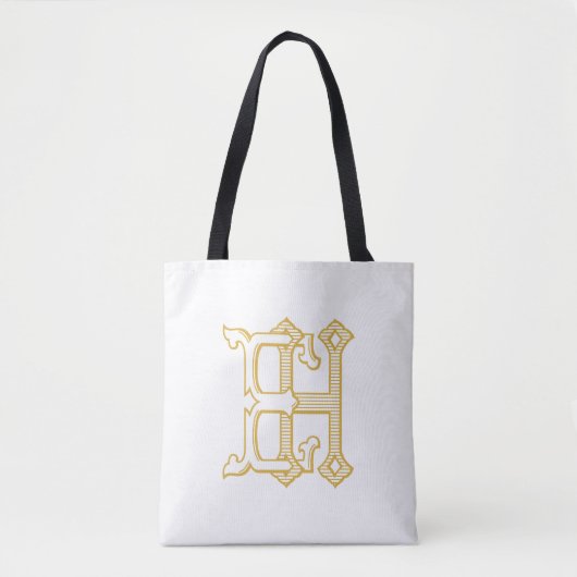 HE monogram of EH monogram canvas tas (Voorkant)