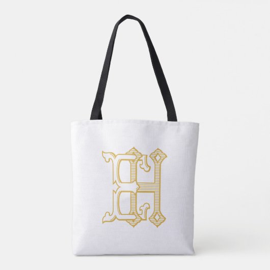 HE monogram of EH monogram canvas tas (Achterkant)